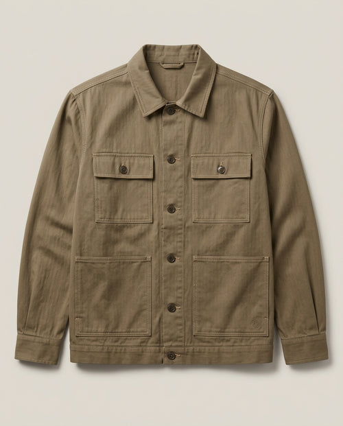 Chore Jacket - Khaki flat
