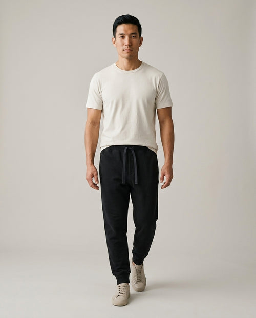 Fleece Sweatpants - Jet Black